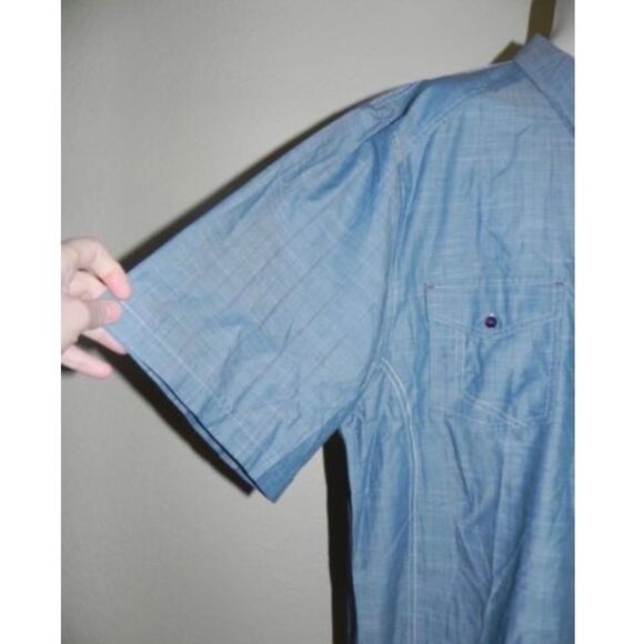Drill Button Front Shirt Mens Big & Tall 4XLB NWT - Picture 2 of 3